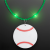 Custom Still-Light Green Beads With Baseball Medallion - Front View 