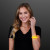 Custom Yellow LED Steady Illumination Stretch Bracelet - Lifestyle View 