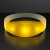 Custom Yellow LED Steady Illumination Stretch Bracelet - Front View 