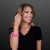 Custom Pink LED Steady Illumination Stretch Bracelet - Lifestyle view 