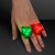 Custom LED Sparkling Stars Christmas Rings, Assorted Colors - In Use 