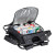 Custom Riverbend Foldable Cooler Backpack & Chair - Black - In Use