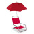 Custom Sun Storm Beach Chair Umbrella with Clamp - Red
