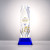 Custom Full Color Award on Base - President/Blue 12"