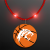 Custom Still-Light Red Beads With Basketball Medallion
