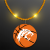 Custom Still-Light Yellow Beads With Basketball Medallion