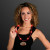 Custom Red LED Bead Necklace with Football Medallion - Lifestyle View 