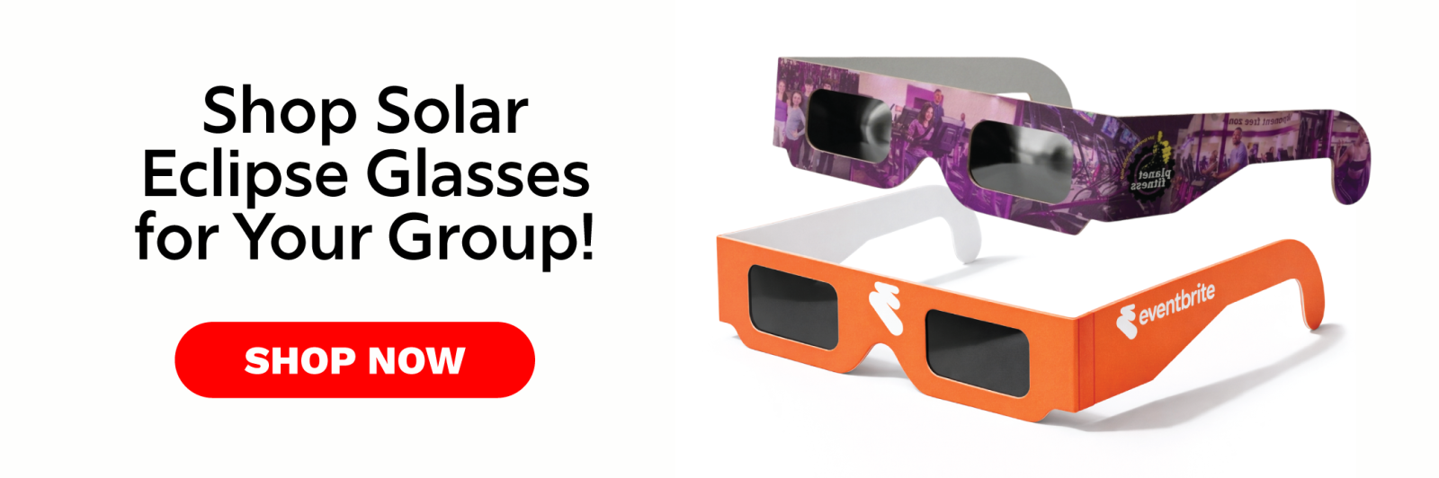 Call to Action to shop for eclipse glasses. 