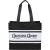Custom Varsity Box Tote - Black