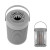 Custom Rechargeable Flame Camping Lantern - Gray 