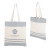 Custom Marlo 10 oz. Recycled Cotton Tote Bag - Natural with navy