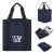 Custom Flip 'N Chill rPET 24 Can Foldable Cooler Bag - Navy/black