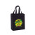 Custom Recycled Cotton Canvas Tote Bag |8x5x10| - Color Evolution - Black