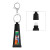 Custom Squeeze Tube Lip Moisturizer With Key Ring - Black