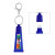 Custom Squeeze Tube Lip Moisturizer With Key Ring - Blue