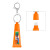 Custom Squeeze Tube Lip Moisturizer With Key Ring - Orange