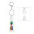 Custom Squeeze Tube Lip Moisturizer With Key Ring - white