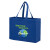 Custom Recycled Cotton Canvas Tote Bag |16x6x12| - Color-Evolution - Royal blue