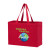 Custom Recycled Cotton Canvas Tote Bag |16x6x12| - Color-Evolution - Red
