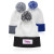 Custom Fuji Two-Tone Patch Pompom Beanies