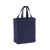 Custom Recycled Cotton Canvas Tote Bag |8x5x10| - Blank - Navy blue
