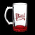 Custom 16 oz Color Bottom Beer Stein - Red