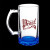 Custom 16 oz Color Bottom Beer Stein - Blue