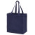 Custom Recycled Cotton Canvas Grocery Bag |12x8x13| - Blank - Navy blue