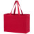 Custom Recycled Cotton Canvas Tote Bag |16x6x12| - Blank - Red