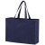 Custom Recycled Cotton Canvas Tote Bag |16x6x12| - Blank - Navy blue