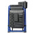 Custom Fusion Camping Chair - Dark Gray With Blue Side View 