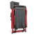 Custom Fusion Camping Chair - Dark Gray With Red Side View 