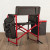 Custom Fusion Camping Chair - Dark Gray With Red Back View 