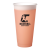 Custom 24 oz. Color Changing Mood Stadium Cups - Orange