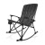 Custom Outdoor Rocking Camp Chair - Gunmetal Gray 