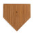 Custom Home Plate Serving Board - Back View 