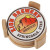 Custom Bamboo Coasters: 4 Piece Round Set With Wood Stand