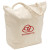 Custom 12 oz Cotton Canvas Tote Bag: 20" W x 17.5" H - Natural