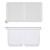 Custom Dual Silicone 2" Ice Cube Mold Tray - White