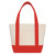 Custom 14 oz. Mini TJ Canvas Tote Bag - Red