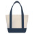 Custom 14 oz. Mini TJ Canvas Tote Bag - Navy Blue