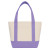 Custom 14 oz. Mini TJ Canvas Tote Bag - Lavender