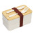 Custom Hearty Wheat Straw Lunch Box Set - In Use 