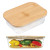 Custom Glass Food Container with Bamboo Lid - Lifestyle View