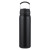 Custom 24 oz. PopSip Vacuum Insulated Water Bottle with 2-in-1 Sipper Straw Lid - Black 