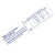 Custom Economical Drip Gauge With Printed Holes - Back View