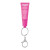 Custom Squeeze Tube Lip Moisturizer With Key Ring - Fuchsia Back View