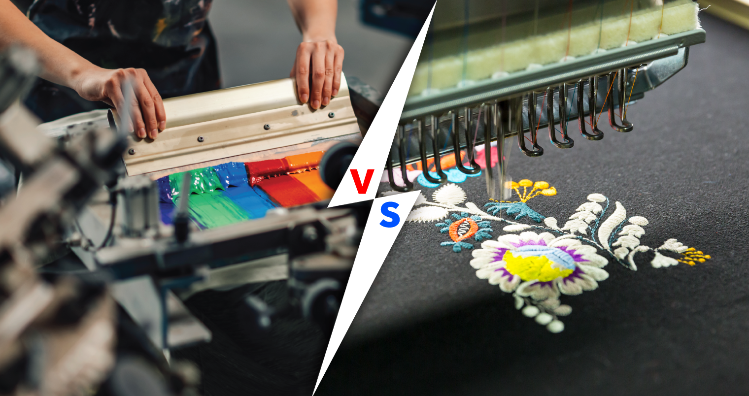 Embroidery vs Screen Printing: The Ultimate Guide
