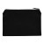 Custom 8 oz Cotton Travel Pouch - Black Back View 