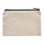 Custom 8 oz Cotton Travel Pouch - Natural Back View 